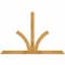 Ekena Millwork Richland Rough Sawn Timber Gable Bracket, Western Red Cedar, 72"W x 48"H x 2"D x 4"F, 16/12 Pitch GBW072X48X0204RIC00RWR - alternate 1